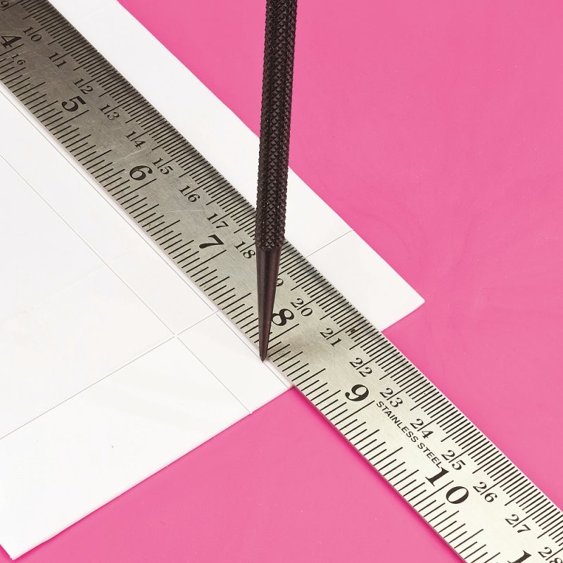 Easy Read Ruler 12 Pink Stainless Steel 